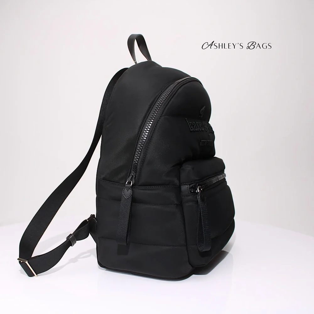 Kate Spade Ella Large Puffy Backpack In Black - Picture 4 of 11